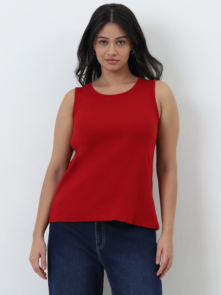 Gia Red Tank Top