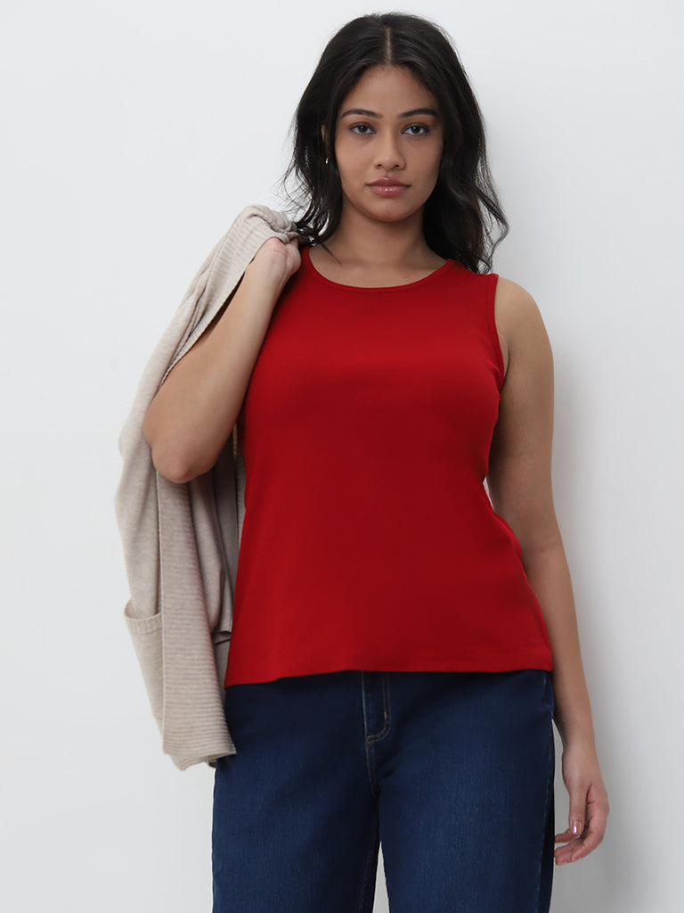 Gia Red Tank Top