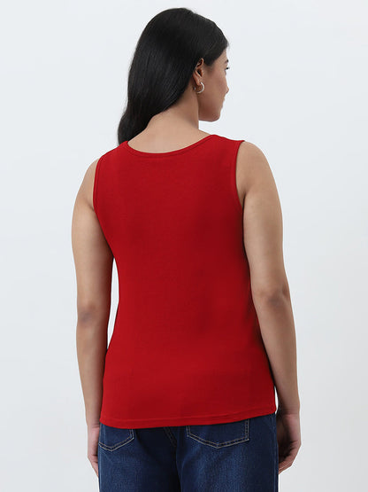 Gia Red Tank Top