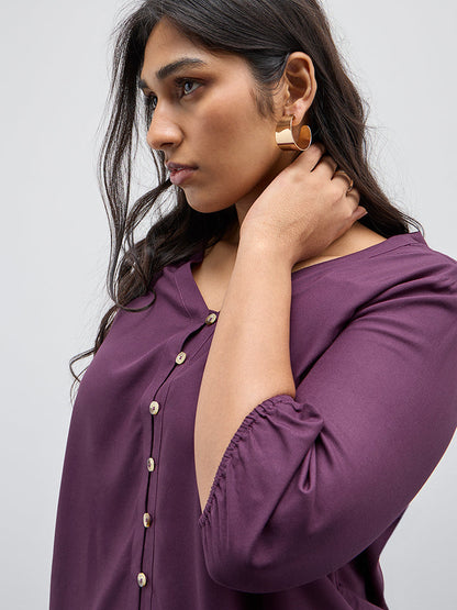 Gia Purple Solid Top