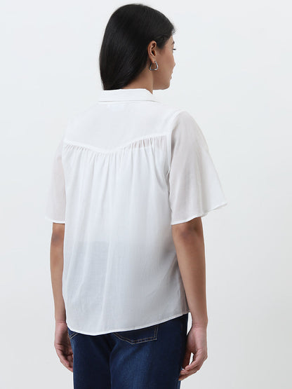 Gia White Blouse with Camisole