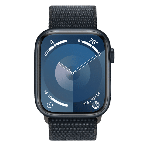 Apple Watch Series 9 GPS+Cellular with Midnight Sport Loop - M/L (45mm Display, Midnight Aluminium Case)