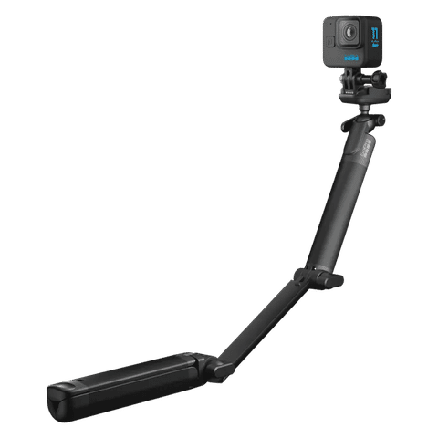 GoPro 3-Way 2.0 49.53cm Adjustable Tripod for Action Camera (360 Degree Rotatable, Black)