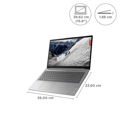 Lenovo IdeaPad 1 15ALC7 AMD Ryzen 5 (15.6 inch, 8GB, 512GB, Windows, MS Office 2021, AMD Radeon, Full HD Display, Graphite Grey, 82R400BSIN)