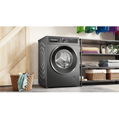 BOSCH 10.5/6 kg 5 Star Fully Automatic Front Load Washer Dryer(Series 6, WNA2E4U1IN, In-built Heater, Grey)