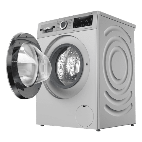 BOSCH 10.5/6 kg 5 Star Fully Automatic Front Load Washer Dryer(Series 6, WNA264U9IN, In-built Heater, Silver)