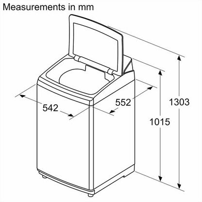 BOSCH 8 kg Fully Automatic Top Load Washing Machine (Series 2, WOE802S7IN, Multiple Water Protection, Silver)