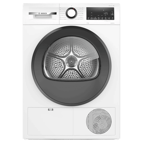 BOSCH 8 kg Fully Automatic Front Load Dryer(Series 4, WPG23100IN, LED Display, White)