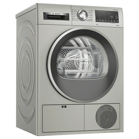 BOSCH 8 kg Fully Automatic Front Load Dryer (Series 4, WPG23108IN, LED Display, Silver Inox)