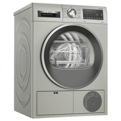 BOSCH 8 kg Fully Automatic Front Load Dryer (Series 4, WPG23108IN, LED Display, Silver Inox)