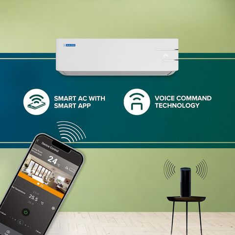 Blue Star YNUS 5 in 1 Convertible 1.5 Ton 3 Star Inverter Split Smart AC with Turbo Cool (Copper Condenser, IC318YNUS)