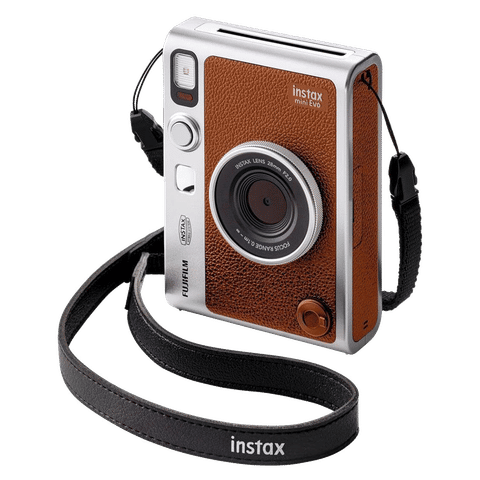 FUJIFILM Instax Mini EVO Instant Camera (Brown)