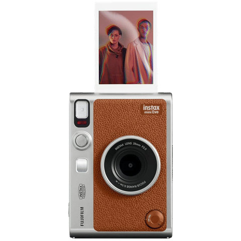 FUJIFILM Instax Mini EVO Instant Camera (Brown)