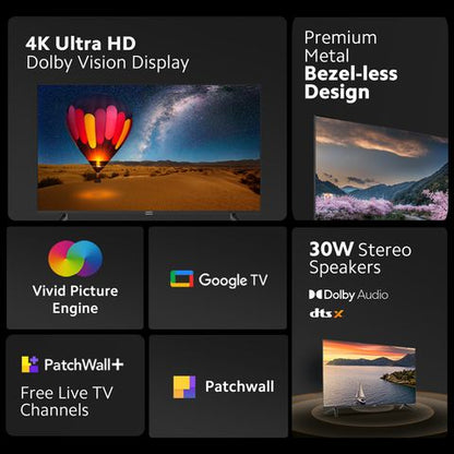 Xiaomi X Series 138 cm (55 inch) 4K Ultra HD LED Google TV with Dolby Vision and Dolby Audio (2023 model)