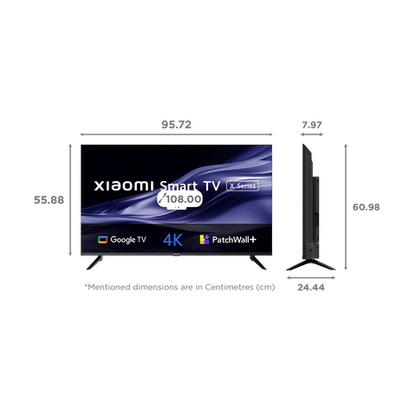 Xiaomi X Series 108 cm (43 inch) 4K Ultra HD LED Google TV with Vivid Picture Engine