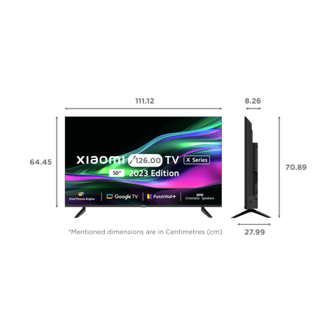 Xiaomi X Series 126 cm (50 inch) 4K Ultra HD LED Google TV with Dolby Vision & Dolby Atmos