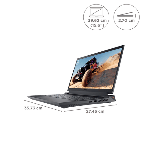 DELL G15 5530 Intel Core i7 13th Gen Laptop (16GB, 1TB SSD, Windows 11 Home, 6GB Graphics, 15.6 inch Full HD Display, MS Office 2021, Dark Shadow Gray, 2.8 KG)