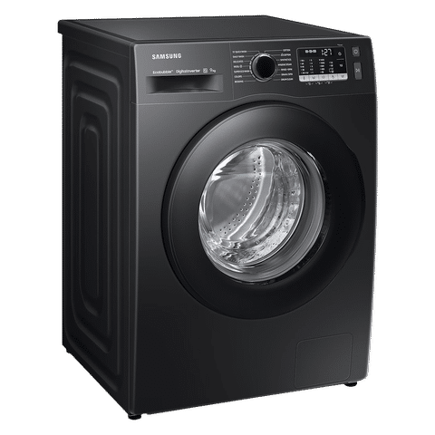 SAMSUNG 9 kg 5 Star Inverter Fully Automatic Front Load Washing Machine (WW90TA046AB1TL, Hygiene Steam, Diamond Drum, Black)