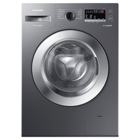 SAMSUNG 7 kg 5 Star Inverter Fully Automatic Front Load Washing Machine (WW70R22EK0X/TL, Eco Bubble Technology, Inox Grey)