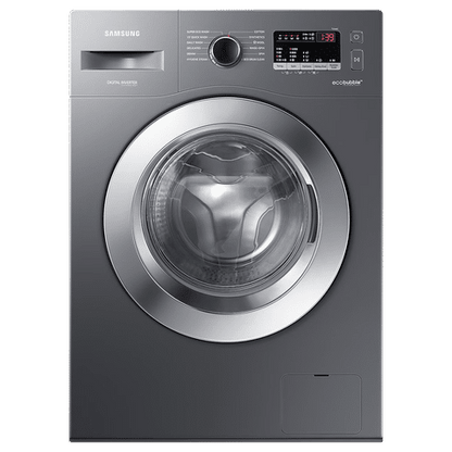 SAMSUNG 7 kg 5 Star Inverter Fully Automatic Front Load Washing Machine (WW70R22EK0X/TL, Eco Bubble Technology, Inox Grey)