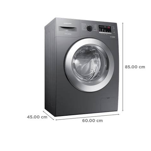 SAMSUNG 7 kg 5 Star Inverter Fully Automatic Front Load Washing Machine (WW70R22EK0X/TL, Eco Bubble Technology, Inox Grey)