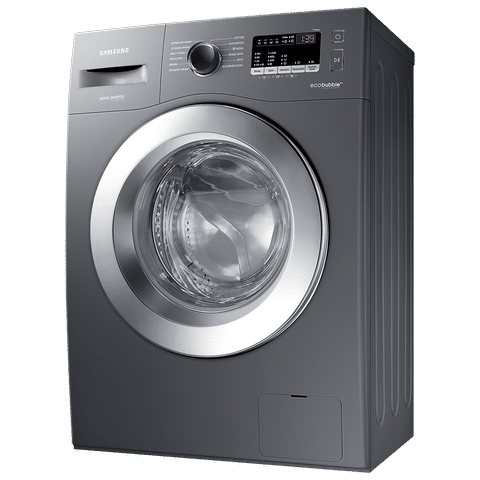 SAMSUNG 7 kg 5 Star Inverter Fully Automatic Front Load Washing Machine (WW70R22EK0X/TL, Eco Bubble Technology, Inox Grey)