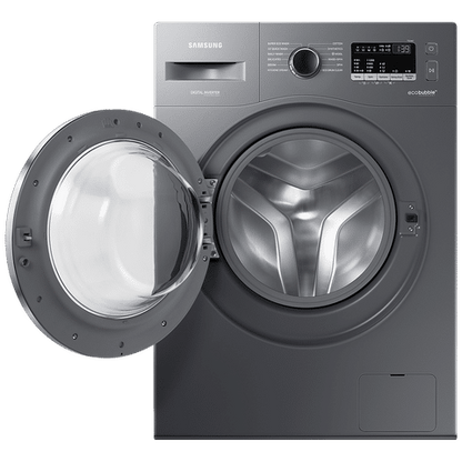 SAMSUNG 7 kg 5 Star Inverter Fully Automatic Front Load Washing Machine (WW70R22EK0X/TL, Eco Bubble Technology, Inox Grey)