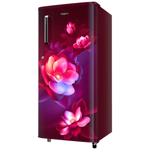 Whirlpool WDE 184 Litres 2 Star Direct Cool Single Door Refrigerator with Insulated Capillary Technology (72680, Wine)