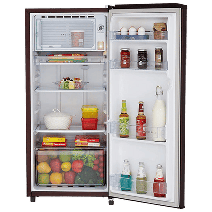 Whirlpool WDE 184 Litres 2 Star Direct Cool Single Door Refrigerator with Insulated Capillary Technology (72680, Wine)