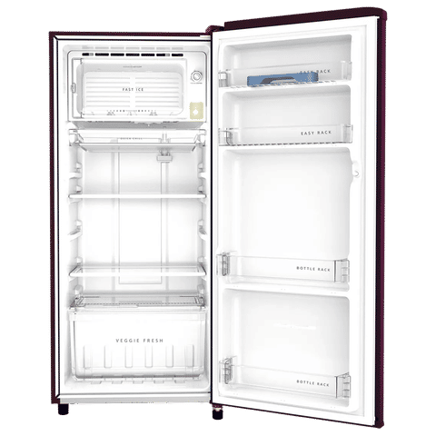 Whirlpool WDE 184 Litres 2 Star Direct Cool Single Door Refrigerator with Insulated Capillary Technology (72680, Wine)