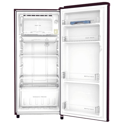 Whirlpool WDE 184 Litres 2 Star Direct Cool Single Door Refrigerator with Insulated Capillary Technology (72680, Wine)