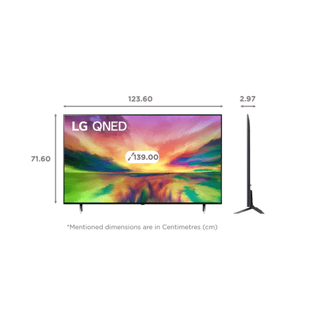 LG QNED83 139 cm (55 inch) QNED 4K Ultra HD WebOS TV with AI Picture Pro (2024 model)