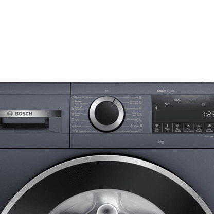 BOSCH 9 kg 5 Star Fully Automatic Front Load Washing Machine (Series 6, WGA1420PIN, Anti Wrinkle Feature, Dark Lake)