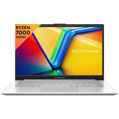 ASUS Vivobook Go 14 AMD Ryzen 5 Thin and Light Laptop (8GB, 512GB SSD, Windows 11 Home, 14 inch Full HD LED Backlit Display, MS Office 2021, Cool Silver, 1.38 KG)