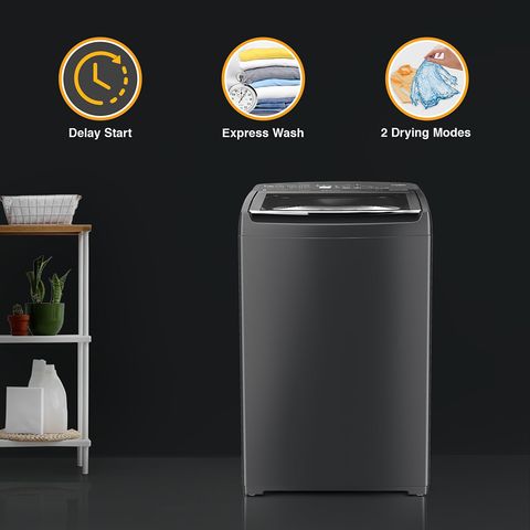 Whirlpool 7.5 kg 5 Star Fully Automatic Top Load Washing Machine (StainWash Pro, 31631, In-built Heater, Grey)