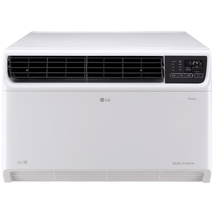 LG TW 4 in 1 Convertible 1.5 Ton 3 Star Dual Inverter Window Smart AC with 4 Way Swing (2024 Model, Copper Condenser, TW-Q18WWXA.ASLG)