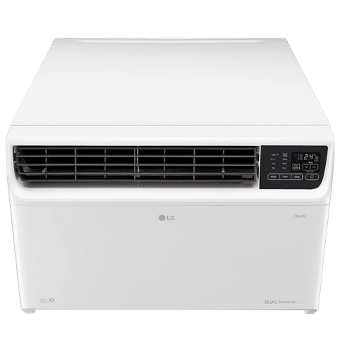 LG TW 4 in 1 Convertible 1.5 Ton 3 Star Dual Inverter Window Smart AC with 4 Way Swing (2024 Model, Copper Condenser, TW-Q18WWXA.ASLG)