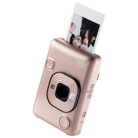 FUJIFILM Instax Mini LiPlay Instant Camera with 10 Instant Films (Blush Gold)