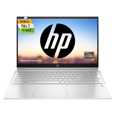 HP Pavilion 15-eh1047AU AMD Ryzen 5 Laptop (16GB, 1TB SSD, Windows 11 Home, 15.6 inch Full HD IPS Display, MS Office 2021, Natural Silver, 1.75 KG)