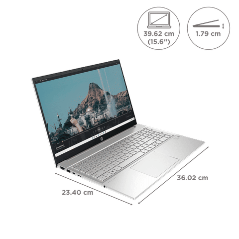 HP Pavilion 15-eh1047AU AMD Ryzen 5 Laptop (16GB, 1TB SSD, Windows 11 Home, 15.6 inch Full HD IPS Display, MS Office 2021, Natural Silver, 1.75 KG)