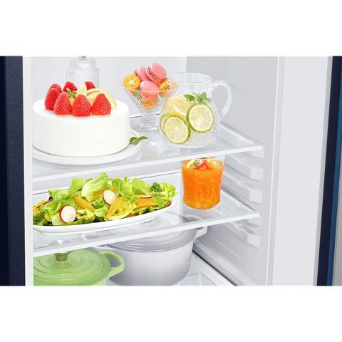 SAMSUNG 189 Litres 5 Star Direct Cool Single Door Refrigerator with Base Stand Drawer (RR21C2F259UHL, Paradise Bloom Blue)