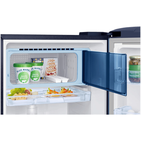 SAMSUNG 189 Litres 5 Star Direct Cool Single Door Refrigerator with Base Stand Drawer (RR21C2F259UHL, Paradise Bloom Blue)