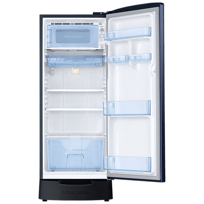 SAMSUNG 183 Litres 5 Star Direct Cool Single Door Refrigerator with Anti Bacterial Gasket (RR20D2825HVNL, Blue Arctic)