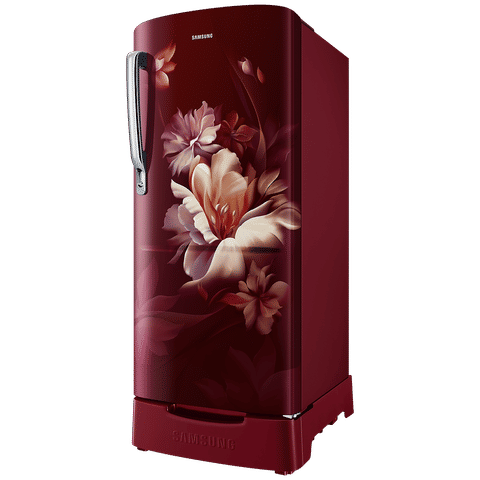 SAMSUNG 183 Litres 5 Star Direct Cool Single Door Refrigerator with Anti Bacterial Gasket (RR20D2825RZNL, Burgundy Red)