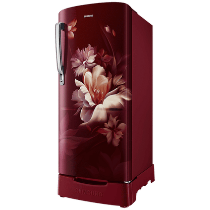 SAMSUNG 183 Litres 5 Star Direct Cool Single Door Refrigerator with Anti Bacterial Gasket (RR20D2825RZNL, Burgundy Red)