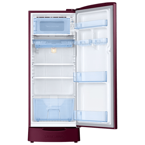 SAMSUNG 183 Litres 5 Star Direct Cool Single Door Refrigerator with Anti Bacterial Gasket (RR20D2825RZNL, Burgundy Red)