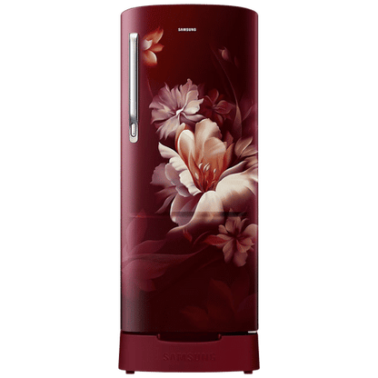 SAMSUNG 183 Litres 5 Star Direct Cool Single Door Refrigerator with Anti Bacterial Gasket (RR20D2825RZNL, Burgundy Red)