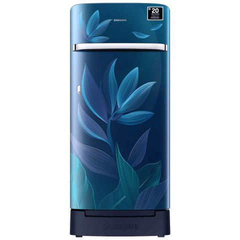 SAMSUNG 189 Litres 5 Star Direct Cool Single Door Refrigerator with Anti Bacterial Gasket (RR21D2H259UHL, Blue)