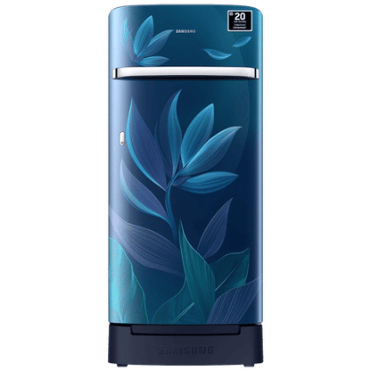 SAMSUNG 189 Litres 5 Star Direct Cool Single Door Refrigerator with Anti Bacterial Gasket (RR21D2H259UHL, Blue)