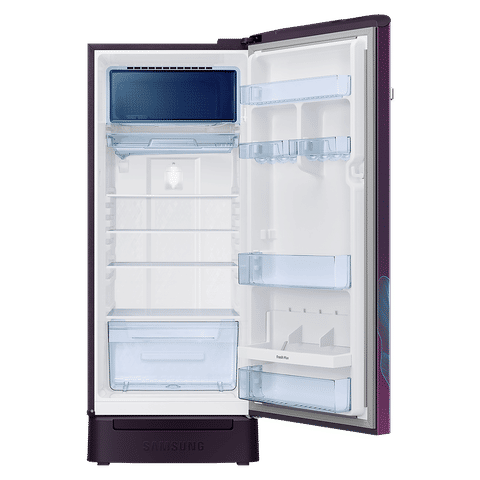 SAMSUNG 215 Litres 4 Star Direct Cool Single Door Refrigerator with Anti Bacterial Gasket (RR23D2F349R/HL, Paradise Bloom Purple)